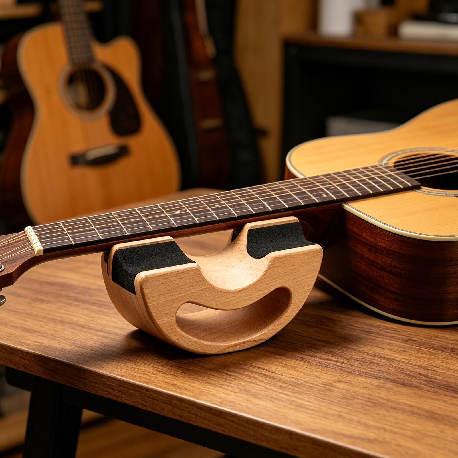 Cuna Reposamástil De Guitarra Soporte para Instrumentos Musicales | Soporte Apoyo Reposamástil Guitarra Soporte De En El Escenario Prácticas Mantenimiento Estudio Hogar Taller Y Banco De
