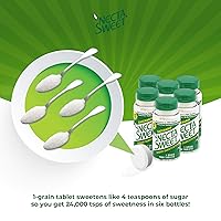 Vista 5 de Necta Sweet Tabletas de sacarina de 1 grano - Sustitutos de azúcar sin calorías (paquete de 6 botellas de 1,000 tabletas)
