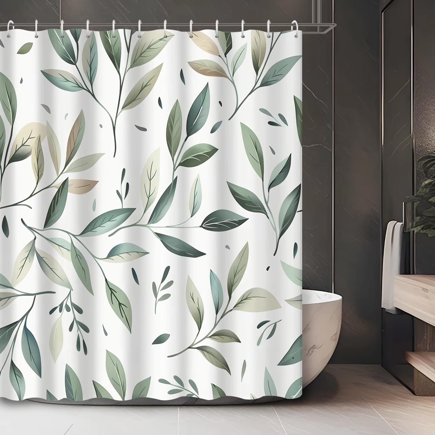 Rideau de douche 160 x 160 cm lavable pour éviter les éclaboussures