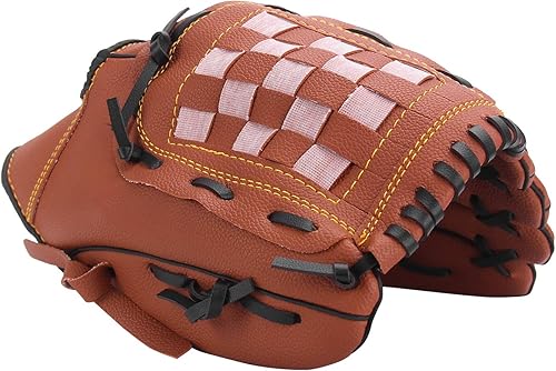 Miniatura 5 de Unihoh Guantes de béisbol de sóftbol  lanzamiento de mano derecha  tamaños para adultos y jóvenes  guantes de tamaño 125 pulgadas  fácil de romper
