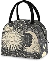 Vista 8 de Bolsa de almuerzo de astrología de bruja para mujeres y hombres, reutilizable, aislada, bolsa de almuerzo para oficina, trabajo, escuela, picnic