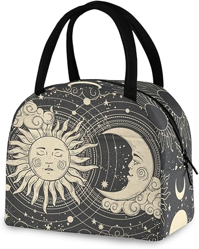 Miniatura 8 de Bolsa de almuerzo de astrología de bruja para mujeres y hombres, reutilizable, aislada, bolsa de almuerzo para oficina, trabajo, escuela, picnic