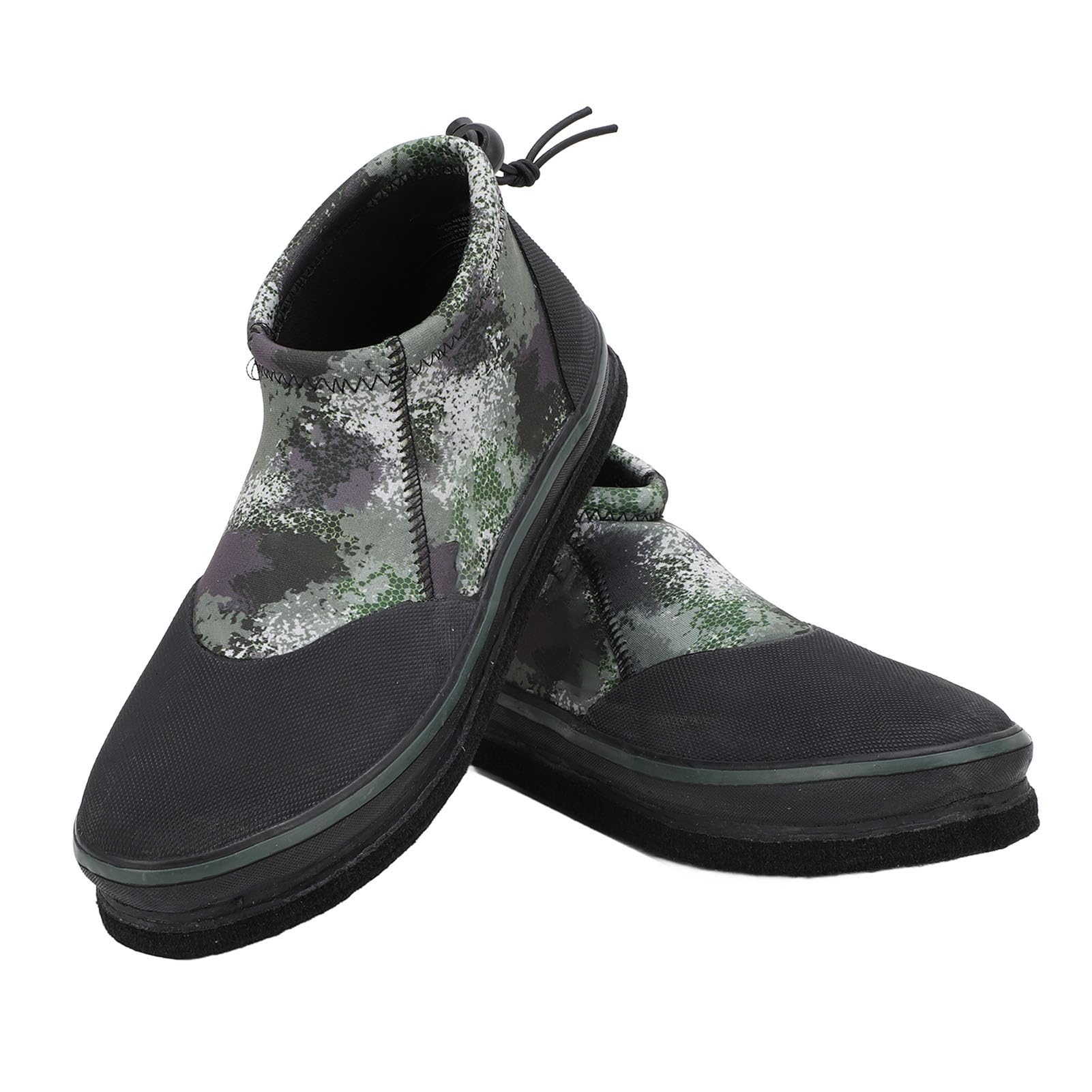 AMONIDA Scarpe da Pesca su Roccia Stivali da Pesca in Neoprene Leggero Antiscivolo con Chiodi in Acciaio per Appassionati di OD Green Confezione da 2