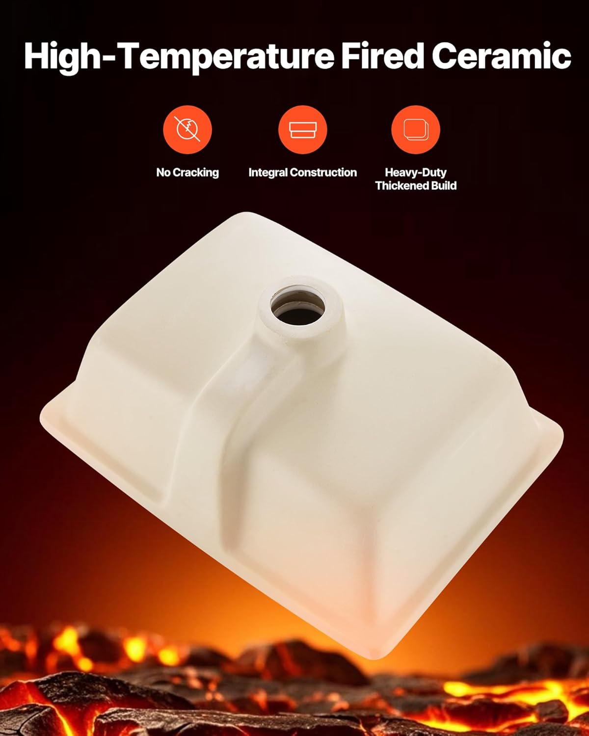 VEVOR Undermount Bathroom Sink, 15.75 x 12.01 Inch Rectangular White Ceramic Vessel Sink with Overflow Hole, Under Counter Drop in Modern Lavatory Vanity Bath Wash Bowl Basin, Rectangle Small Space