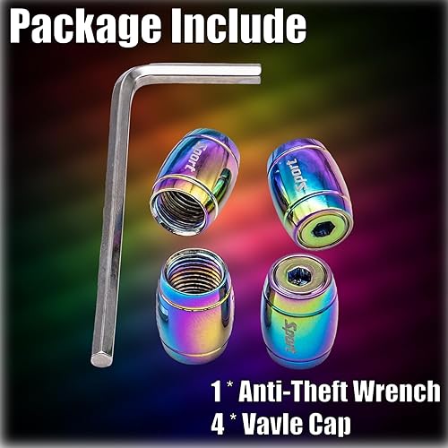 Vista 46 de Tapas de válvula de neumático, aleación de aluminio, anticorrosivas, a prueba de polvo, para automóviles, SUV, camiones, bicicletas, motocicletas