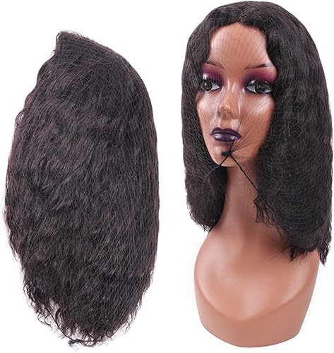 Miniatura 5 de Redes invisibles para cabello largo, 100 piezas de malla elástica negra de 18 a 46 pulgadas para mujeres, para pelucas, moño, servicio de alimentos