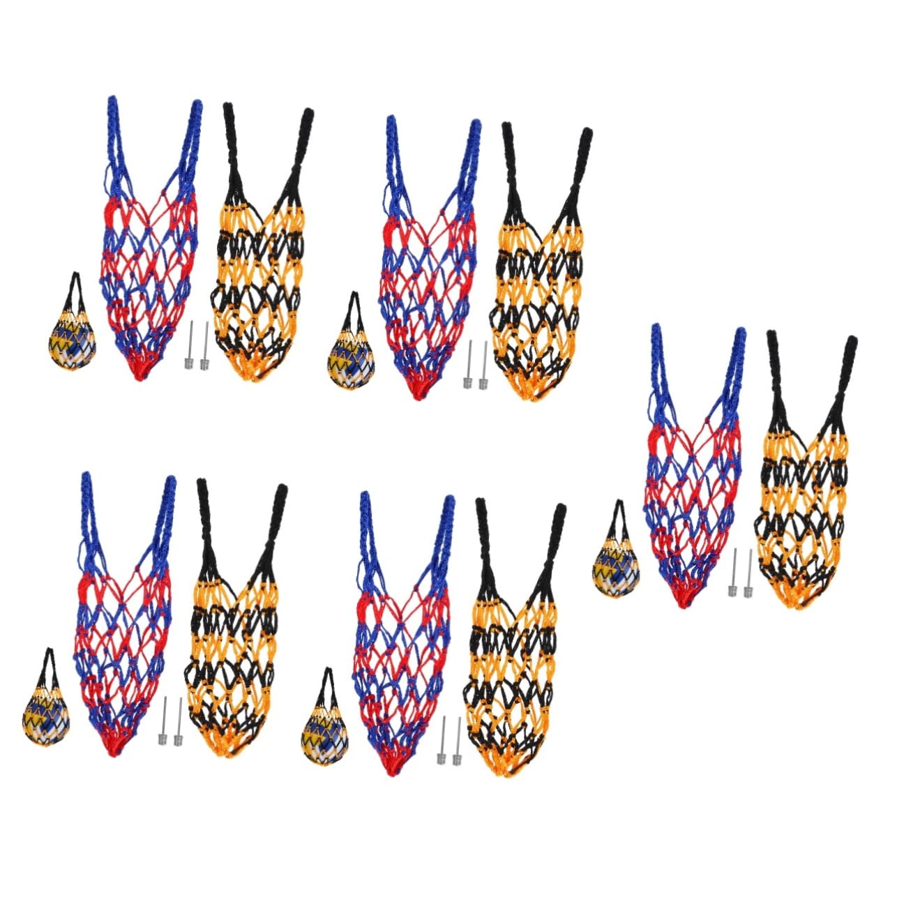 Kisangel Tragbare Ballnetztasche Tragetasche Für Sportbälle Sportnetztaschen Basketball-mesh-netztasche Sportballnetzbeutel Fußballtaschen Behälter Für Sportbälle Nylon