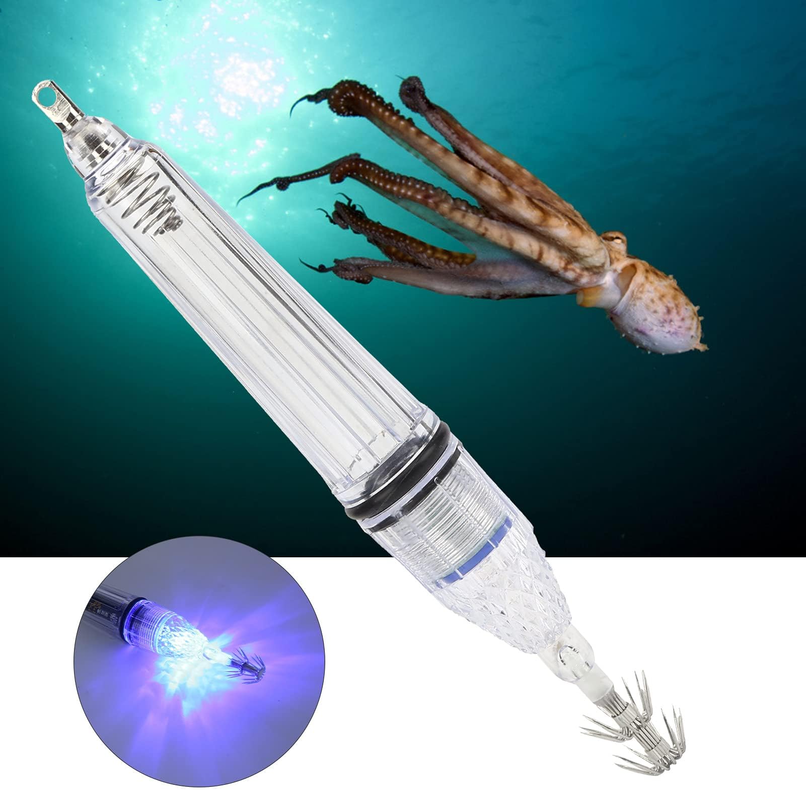 LAMPE À LEURRE de pêche sous-marine compacte et légère avec technologie