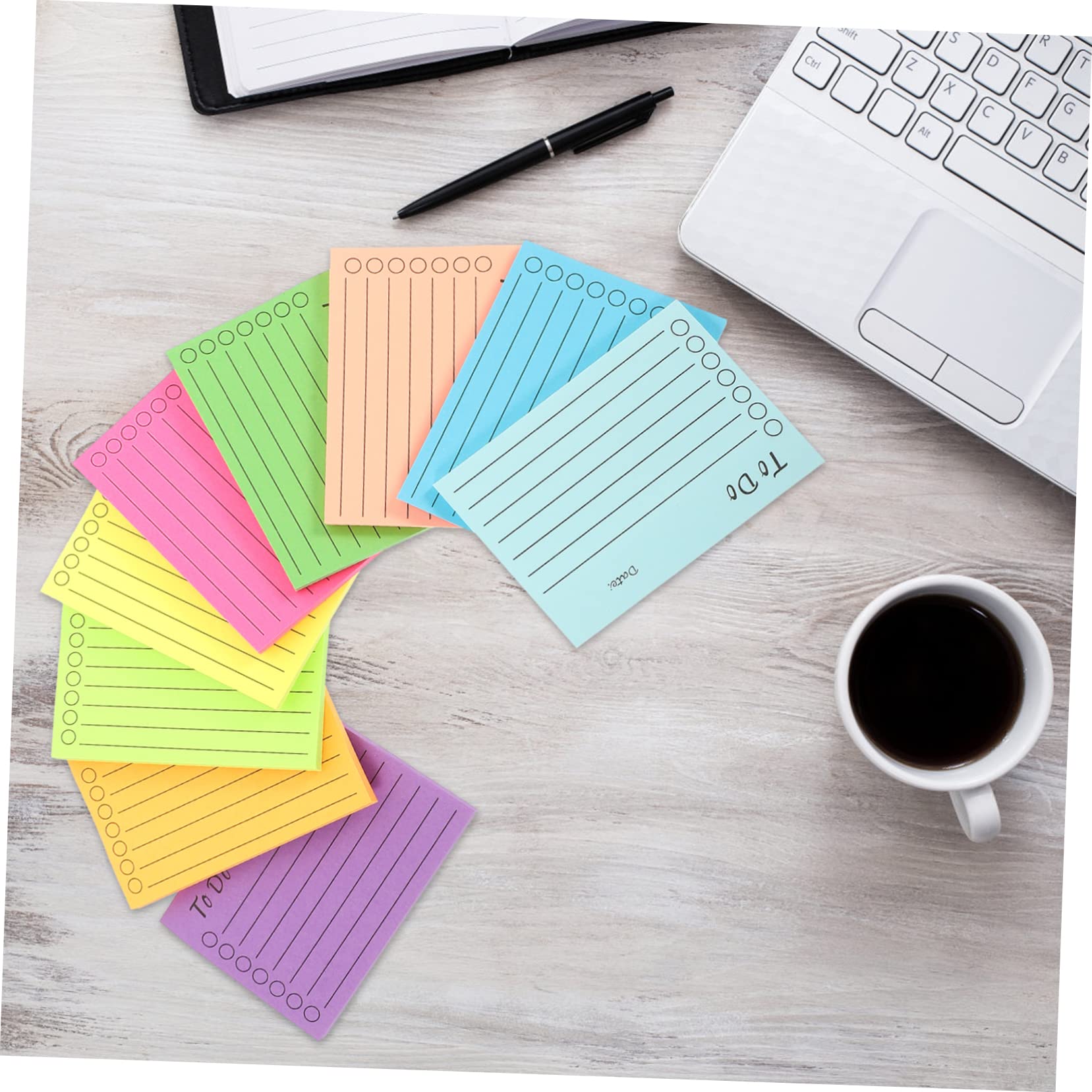 Tofficu 5 Juegos Notas Adhesivas Fluorescentes Blocs De Notas Escolares Pegatinas Autoadhesivas Para Notas Marcapáginas Bookmark Blocs De Notas De Uso Diario Memorándum Pegatinas 9 Uds * 5