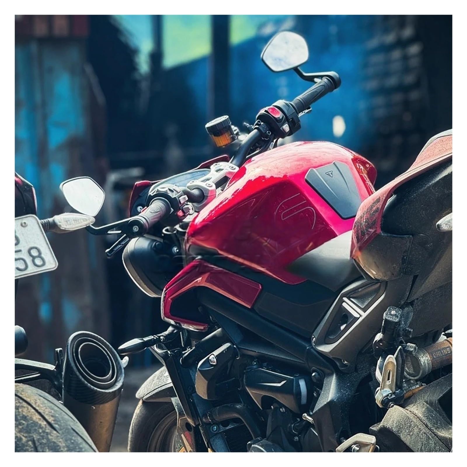 Protege Réservoir Protection De Réservoir Pour Tr&iumph SPEED TRIPLE 1200 RS RR STREET TRIPLE 765 660 SPEED 400 SPEED TWIN 1200 900 SCRAMBLER 400 X DAYTONA 660