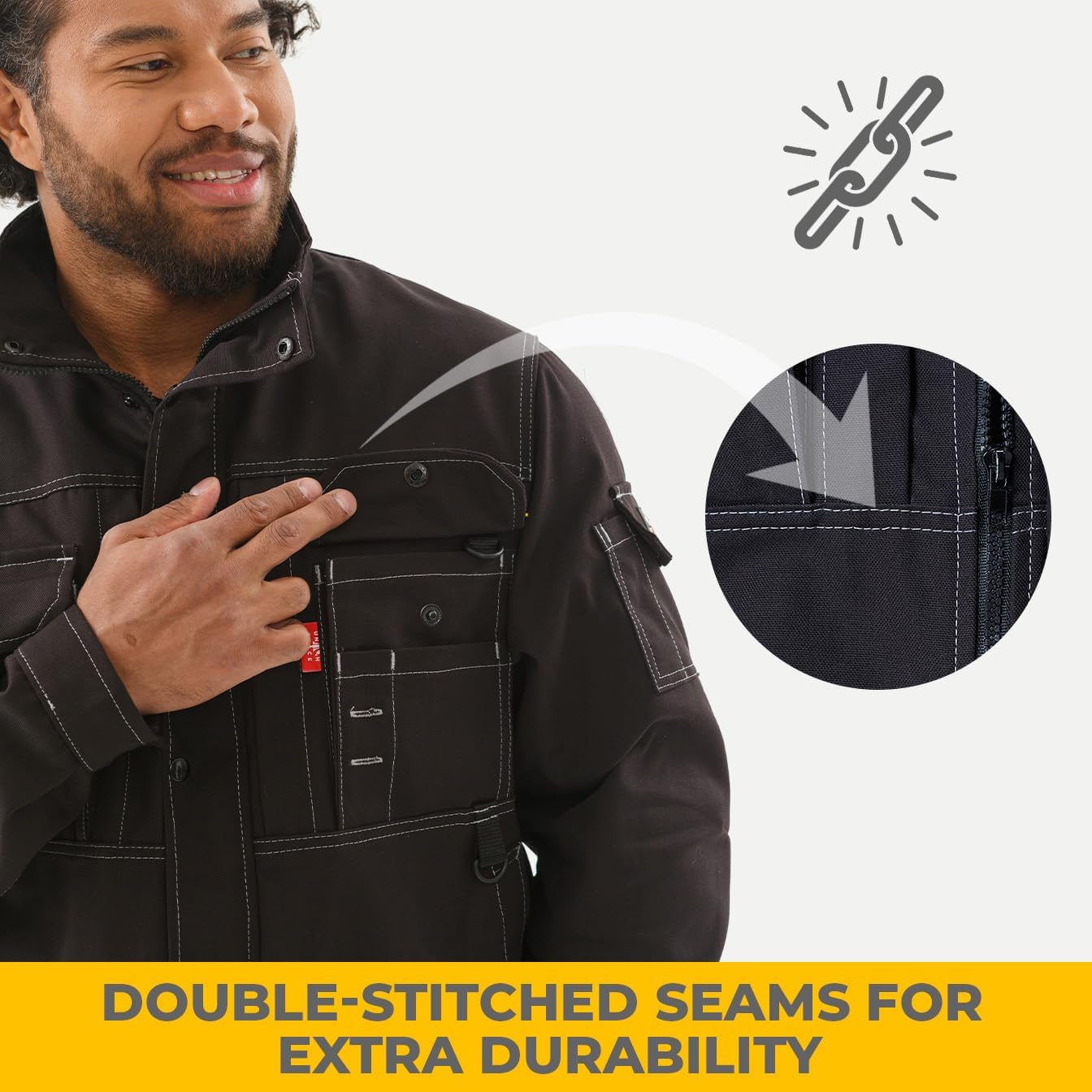 Jacket Unionspace - Double-Stitched - Abrasion Resistant - Moisture Wicking - Tear Resistant - Ventilated