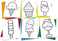 Vista 38 de Tarjetas para colorear: Happy Go Lucky Stationery Juego de 6 tarjetas para que los niños coloreen y practiquen la escritura de cartas, 100%