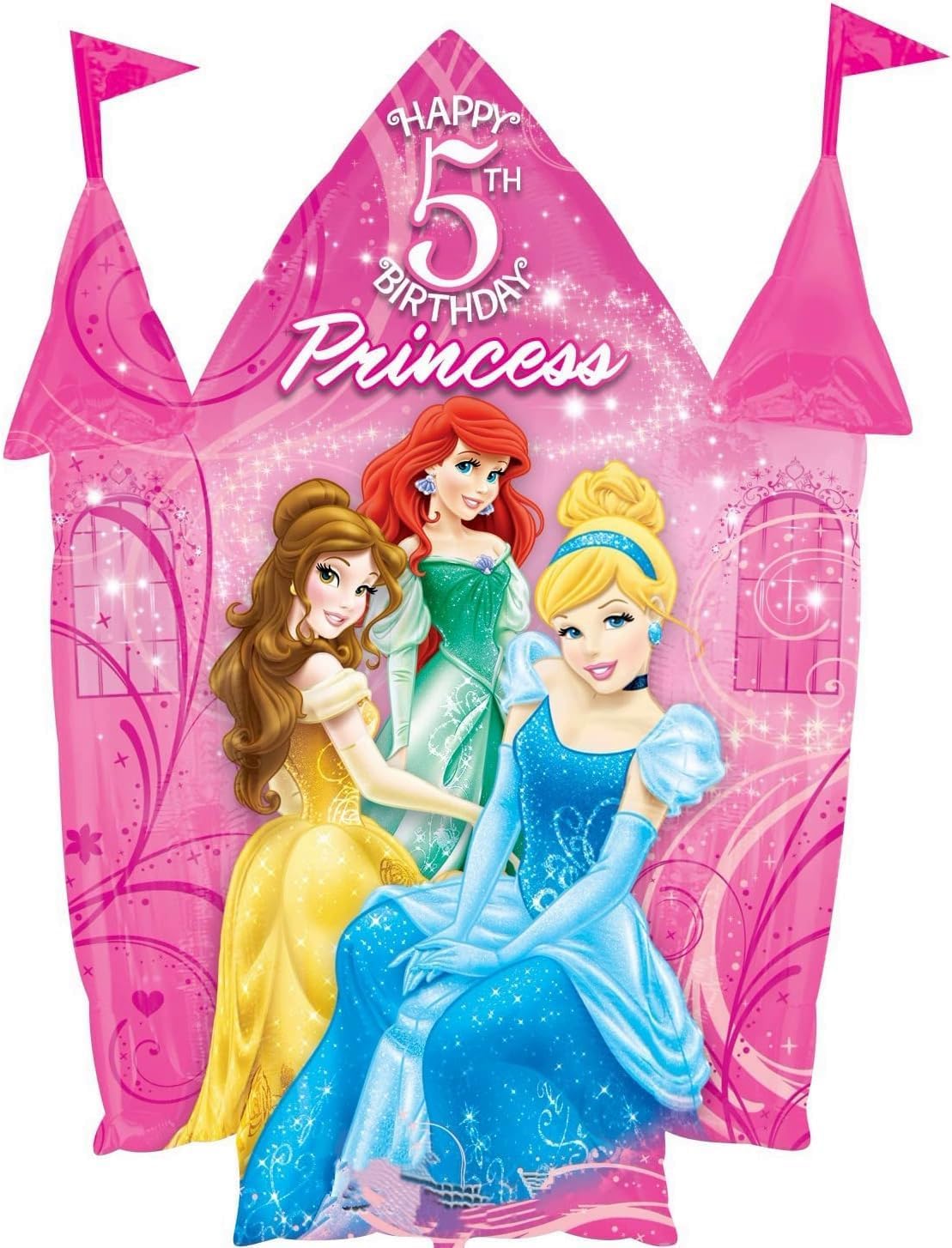 Princess Theme 5th Birthday Party Supplies 8 Princesses Balloon Bouquet Decorations