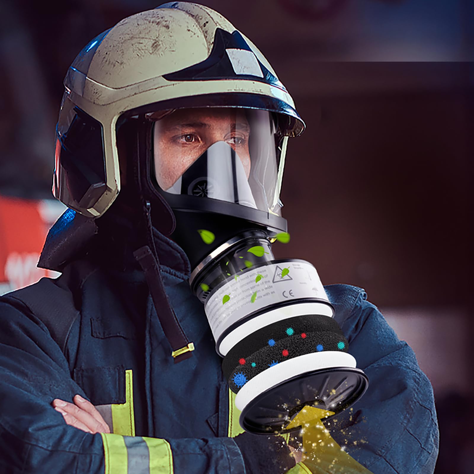 Amazon.co.jp: AMZYXUAN NBC ガスマスクフィルター 4個パック - CBRN