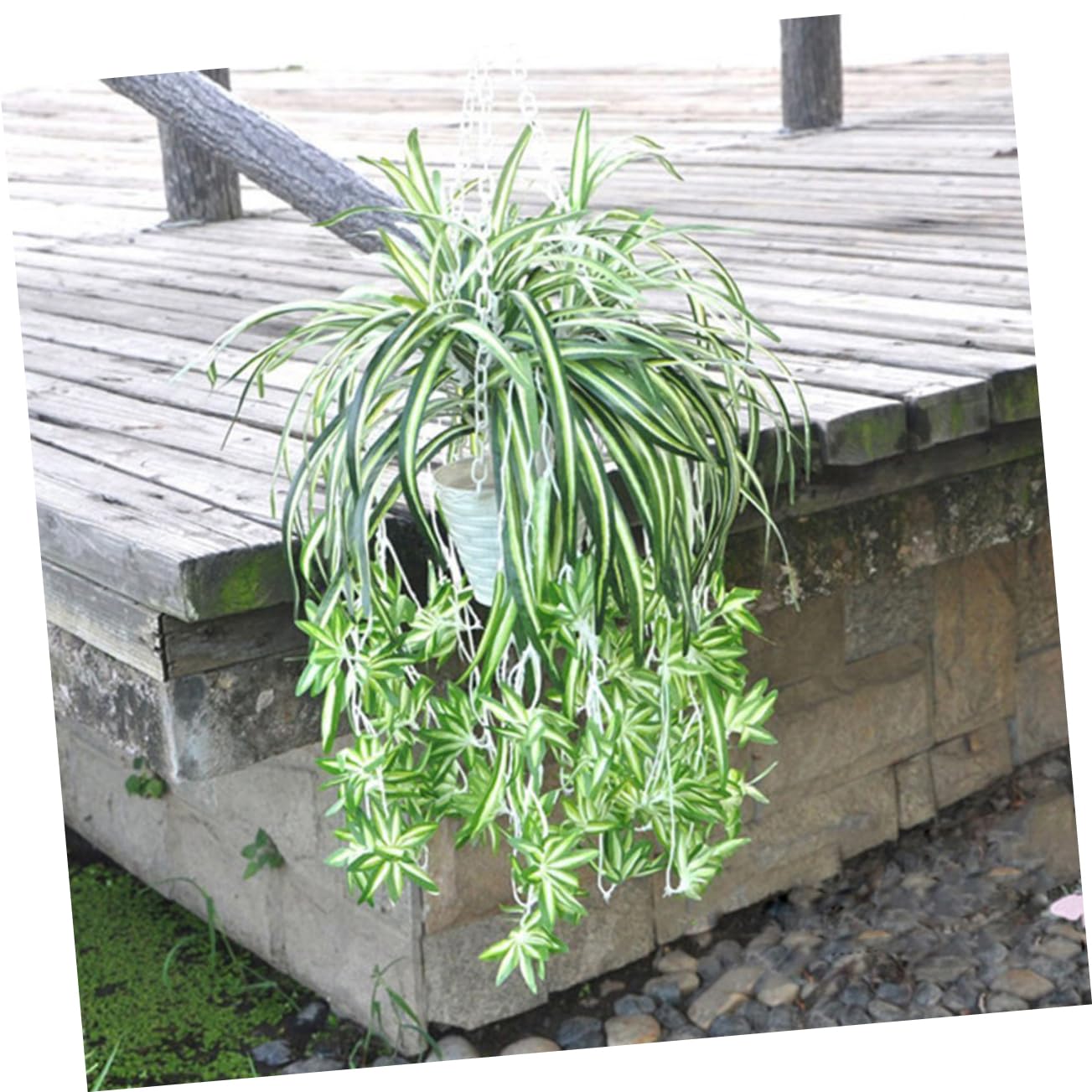 Alipis 6pezzi Finta Pianta Rampicante Chlorophytum Plastica Per Decorazione Casa Per Matrimonio Ufficio e Festa