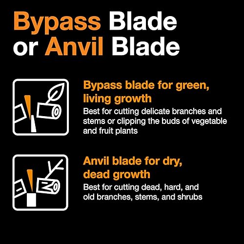 Miniatura 7 de Fiskars Lopper forjado, cortador de ramas de alta resistencia, herramienta de jardinería con hoja reemplazable, 30 pulgadas, negronaranja