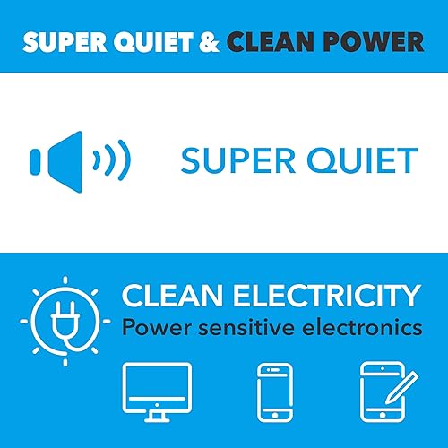 Miniatura 10 de Pulsar PGD95BISCO Generador inversor portátil de respaldo de combustible dual súper silencioso de 9500 W con control remoto y arranque eléctrico