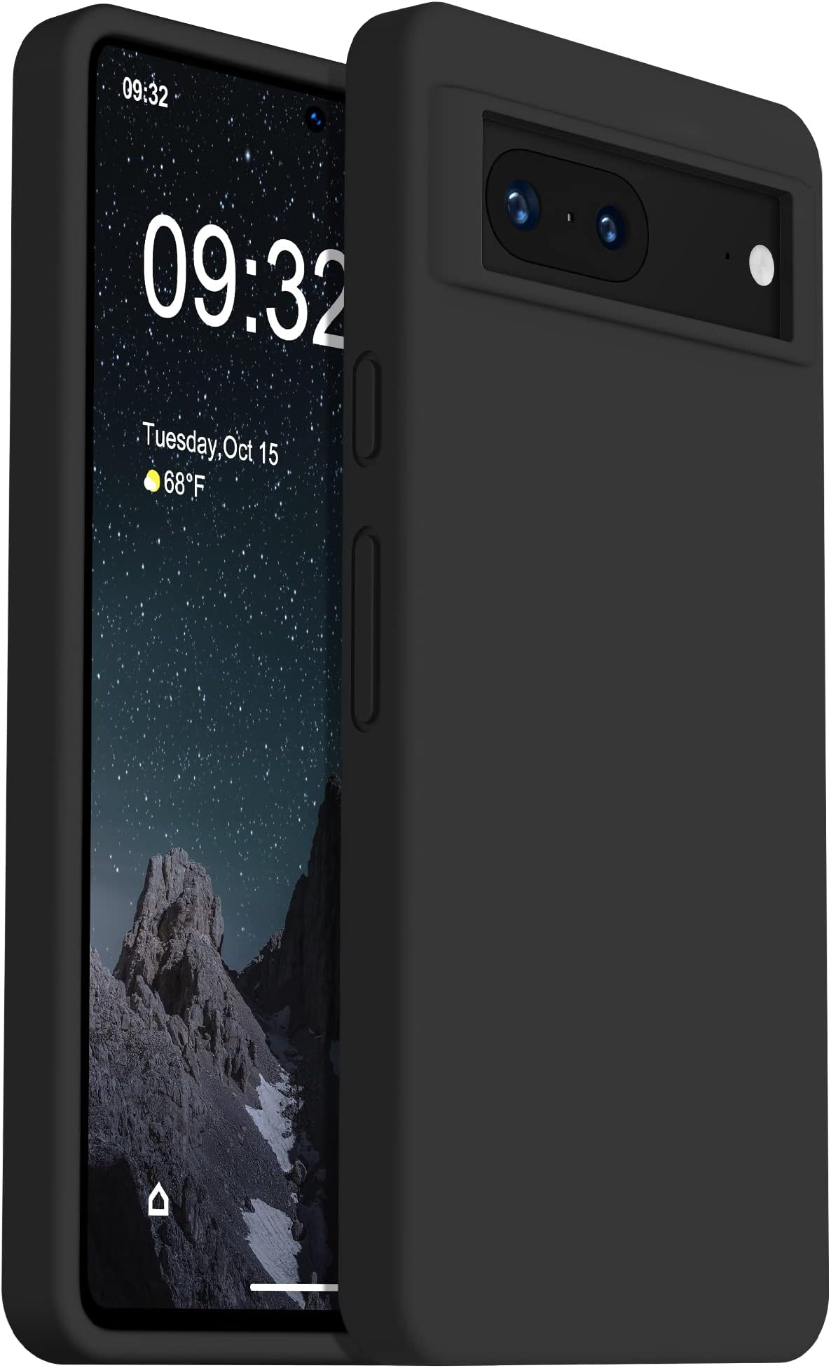 Designed for Pixel 7 Case, Silicone Shockproof Slim Thin Phone Case for Google Pixel 7 6.3 inch (Black)