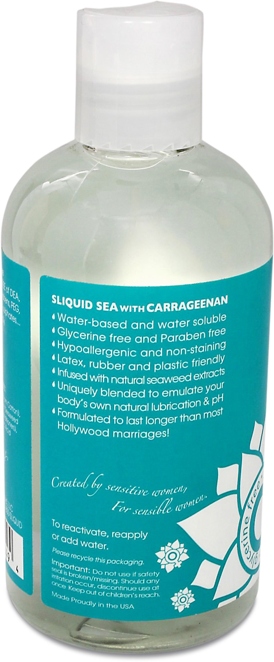 Amazon.com: Sliquid Naturals Sea Personal Lubricant with Carrageean 8.5 Oz  : Health & Household
