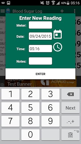 Blood Sugar Log – vue 6