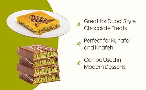 Miniatura 4 de Kataifi para Dubai Chocolate, (14.4 oz - 0.9 lb) oz de masa filo desmenuzada seca y picada, masa natural de fillo rallado Kataifi