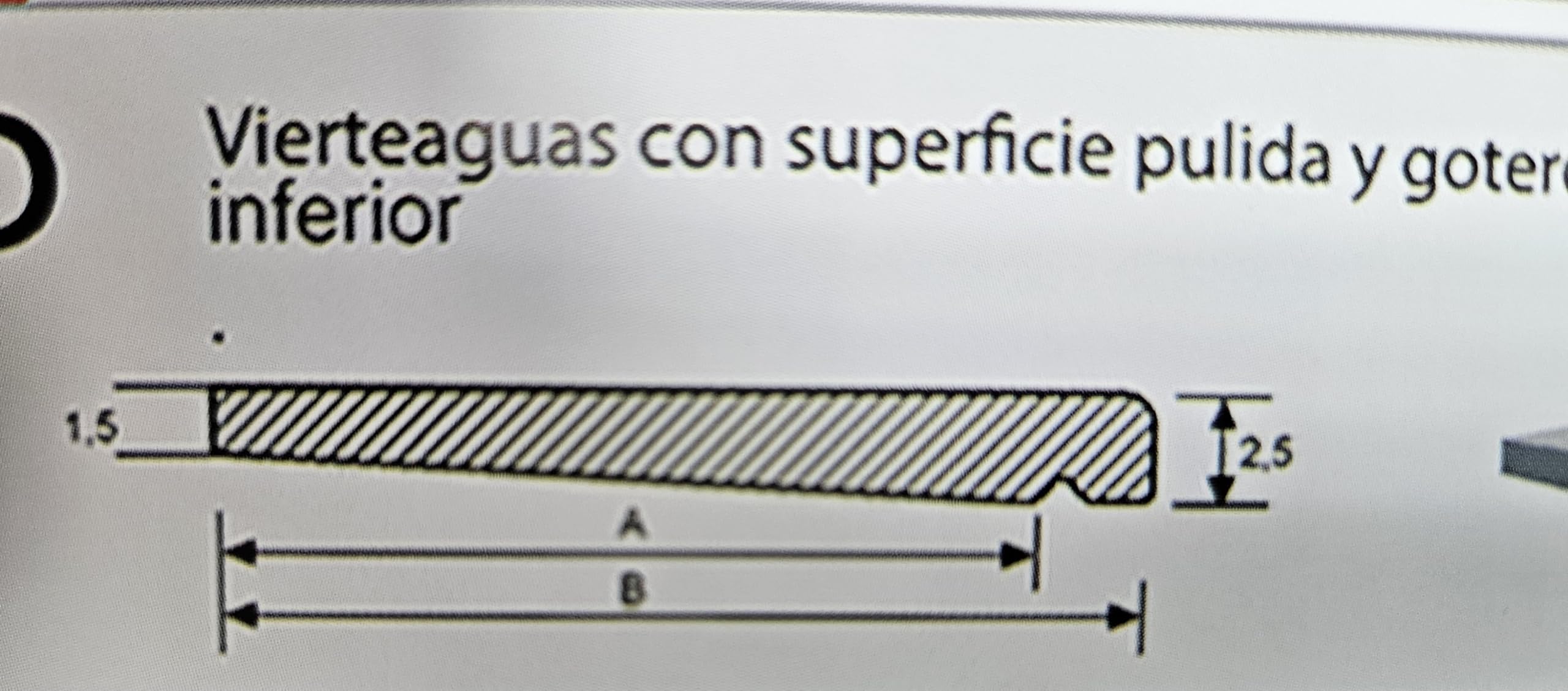 Vierteaguas para ventana de Hormigón Polímero marca Sintextone, Modelo Plano, Blanco Ral 9003, Repisa ventana, Alféizar ventana. (120x30 cm, blanco)