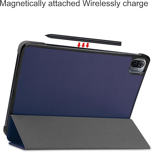 Miniatura 5 de Funda compatible con Xiaomi Mi Pad 5MiPad 5 Pro de 11 pulgadas 5G 2021 Slim Tri-Fold Stand Smart Case, múltiples ángulos de visión, carcasa rígida,