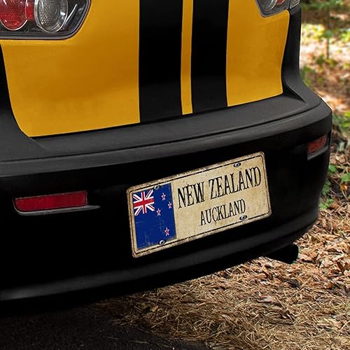 Miniatura 6 de Placa de matrícula de Nueva Zelanda con bandera nacional de Nueva Zelanda, placa de matrícula de la ciudad de Wellington, regalo de recuerdo del