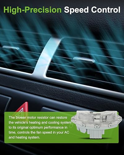 Miniatura 4 de SCITOO Regulador de resistencia del motor del ventilador HVAC para 2011 para BMW Serie 1 M, 128i, 135i, 135is, 323i, 325i, 325xi, X4, X5, 2008-2015