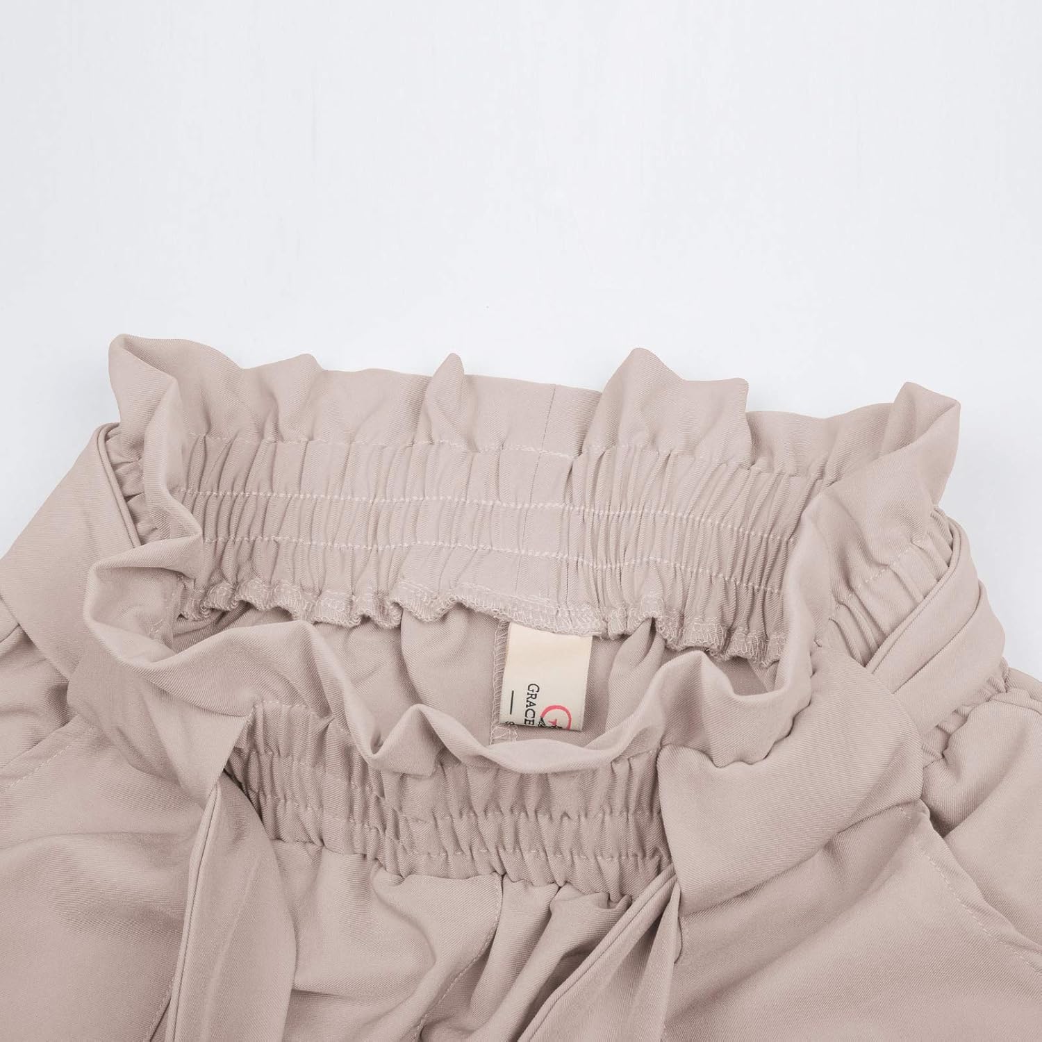 GRACE KARIN Women's Hight Waisted Work Pants Cropped Paper Bag Business Casual Pants with Pockets - Image 5