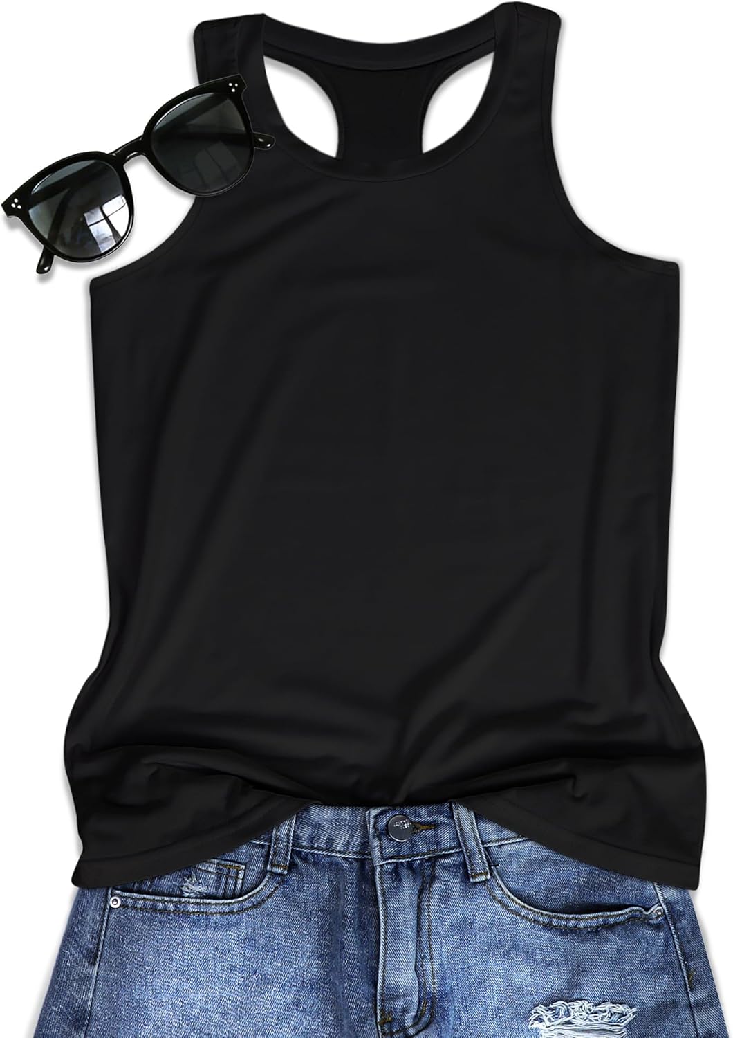 Tank Tops for Women Racerback Summer Sleeveless Casual Graphic Basic Top Shirts