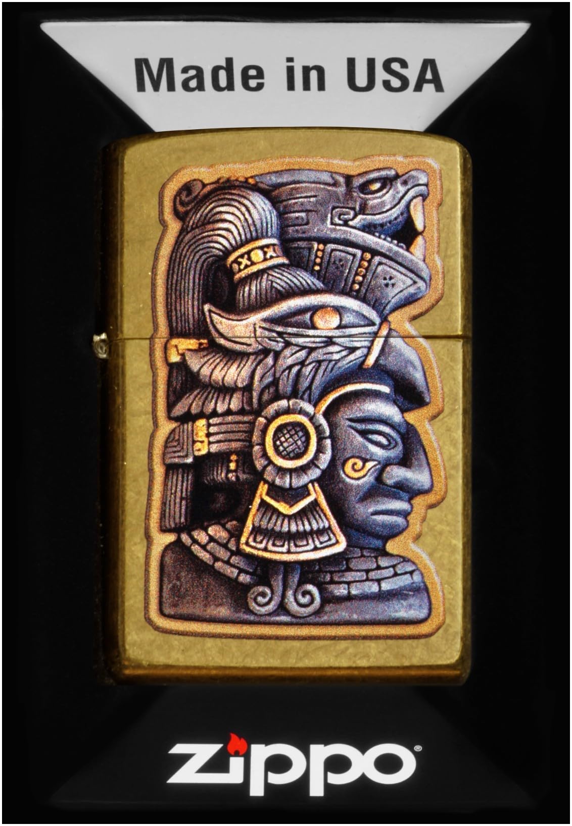 Personalized Zippo Rick RIETVELD Mayan Carving Windproof Oil Lighter Engraving