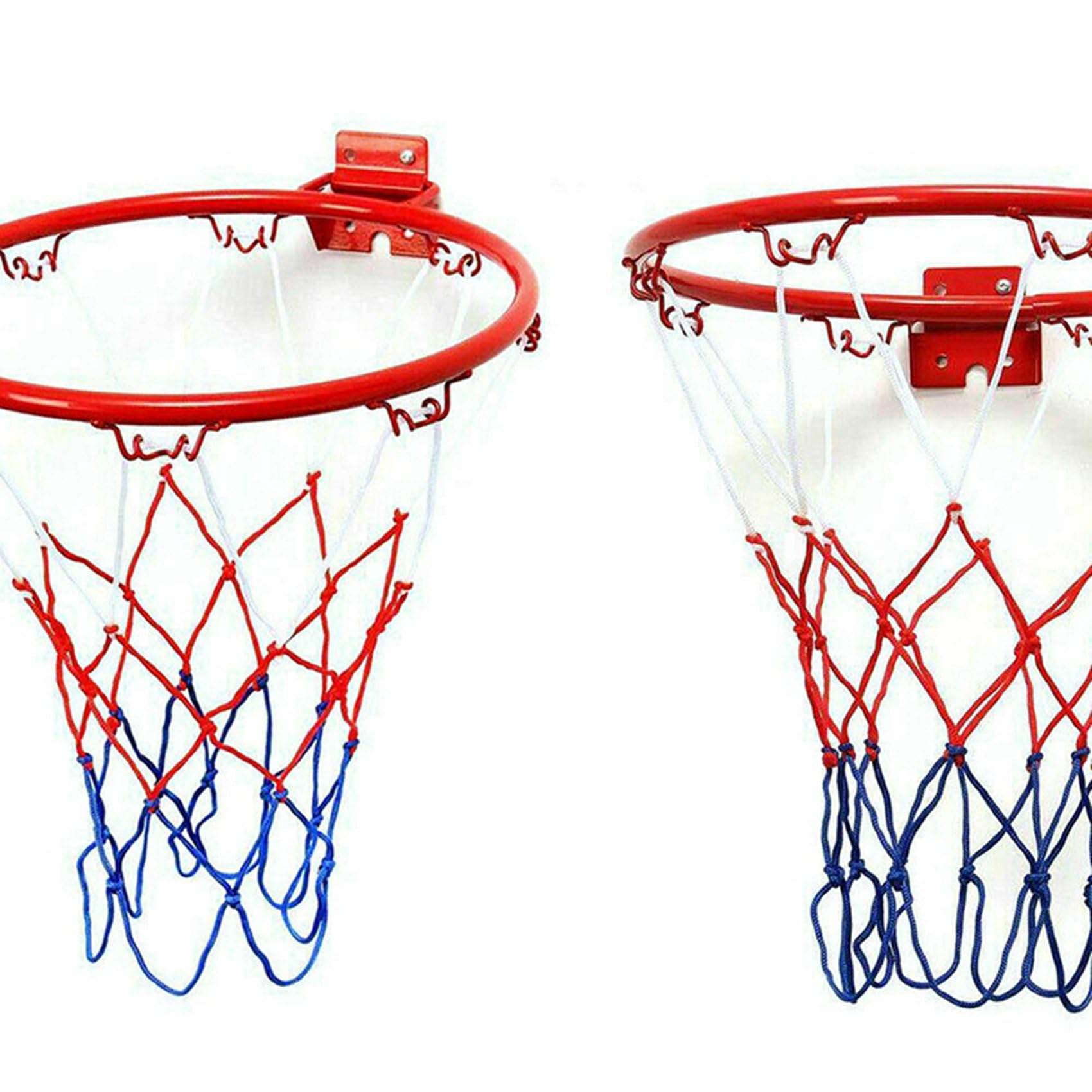 3 x Obręcz do koszykówki 32 cm Metalowa siatka na obręcz Kosz Wisząca obręcz do koszykówki ze śrubami do sportów na świeżym powietrzu w pomieszczeniach