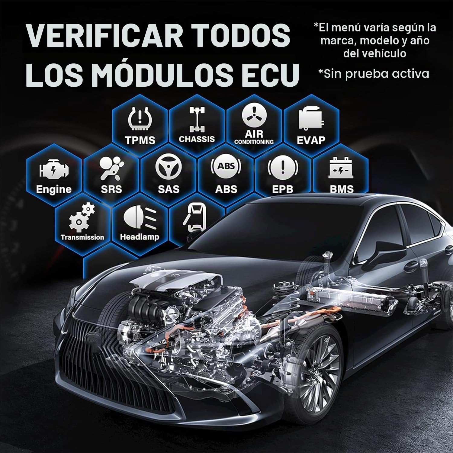 TOPDON obd2 Diagnosis Bidireccional AD800BT V2.0, Diagnosis Coche multimarca de Sistema Completo, 28 Funciones de Reinicio, 2 años de actualizaciones gratuitas