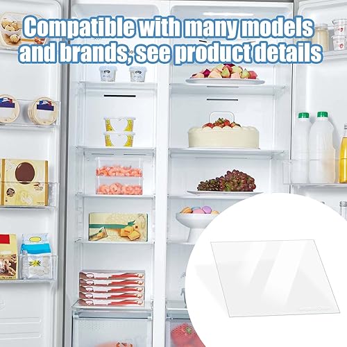 Miniatura 5 de 240350608 Reemplazo de vidrio para refrigerador, inserto de estante de vidrio, repuesto de vidrio para verduras compatible con Frigidaire Kenmore,