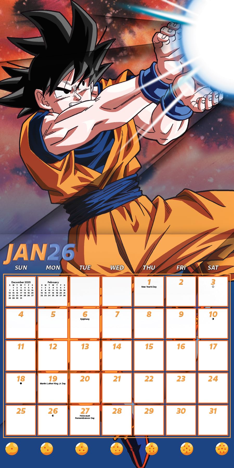 Amazon | ドラゴンボールZカレンダー 2026年 - デラックス2026 悟空と
