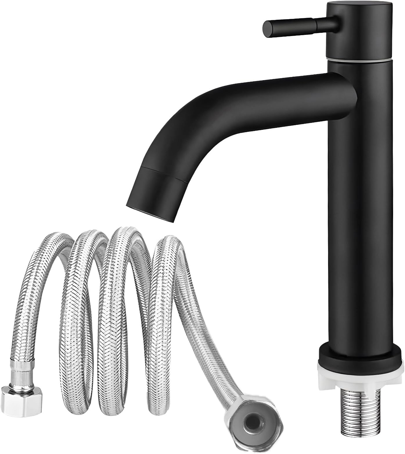 Kaltwasserhahn Für Bad - Single Armatur Mit Filter & 60 Cm Schlauch