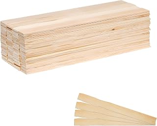Seahive Premium Paint Stir Paddle & Craft Sticks [ 12in - 100 Pack ] Wooden Stick for Crafts, Gardening, Paint Mixer for epoxy Resin