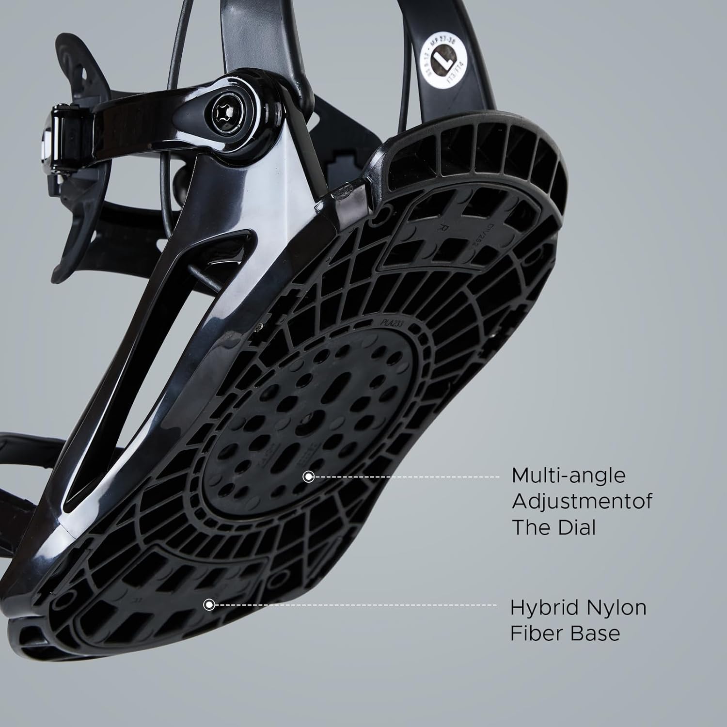 XCMAN Rear Step in Style Snowboard Bindings Lightweight Rear Entry All-Mountain Bindings for Men Women Easy in and Out