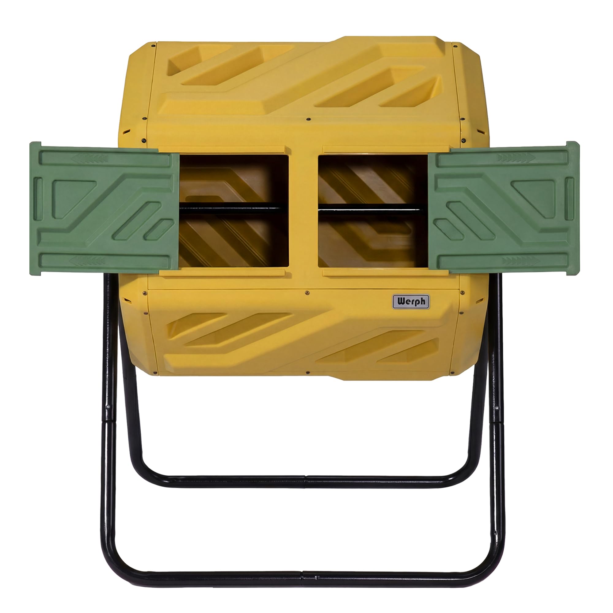 Werph 43 Gal Outdoor Compost Bin for Garden & Kitchen Waste, Yellow | Fast Assembly, Dual…