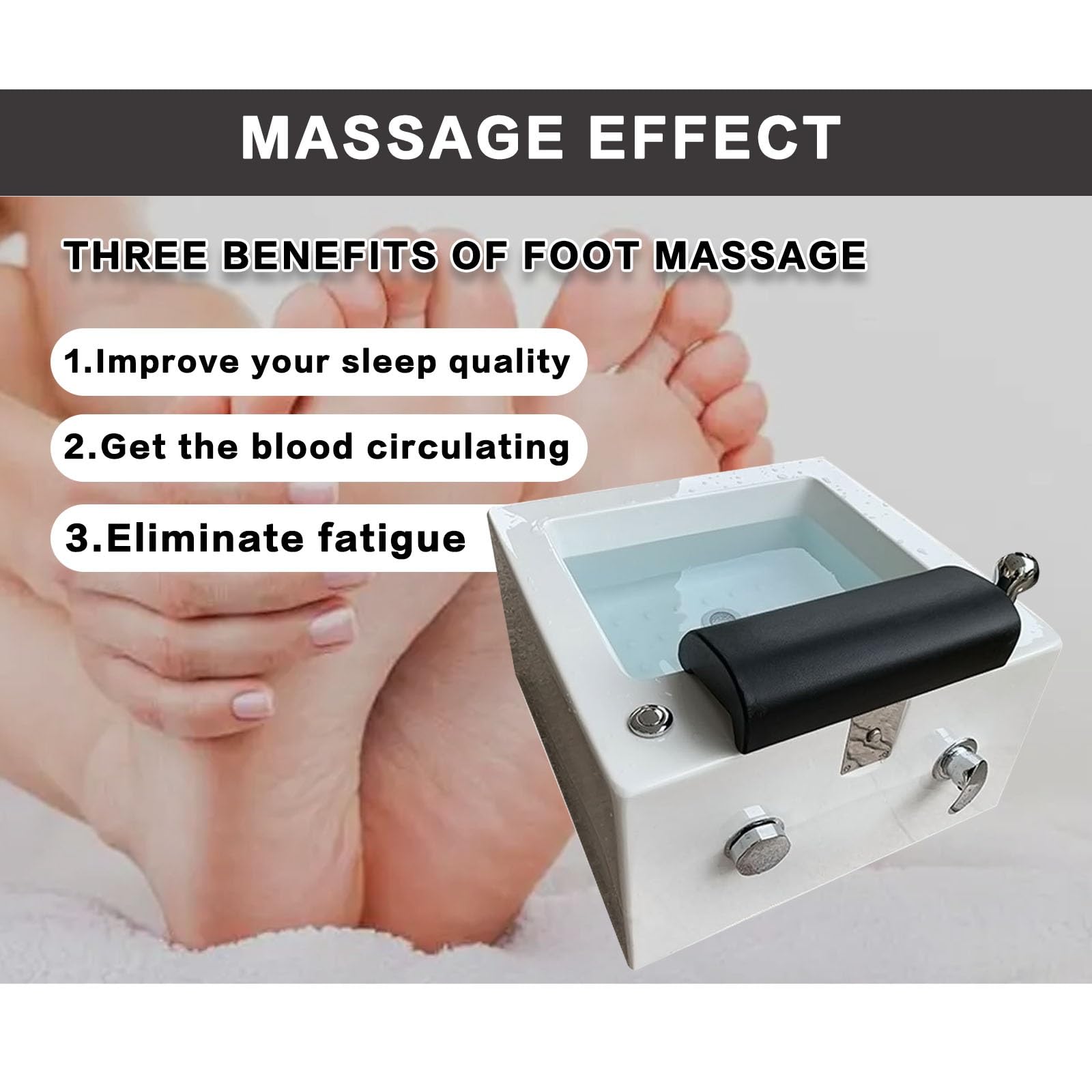 Fußbäder Und Spas Mit Wärme Und Massage, Fußbad, Spa, Fußbad, Spa, Fußbad, Pediküre, Acryl-Pediküre-Waschbecken (Größe: Badewanne)(with Water Pump)