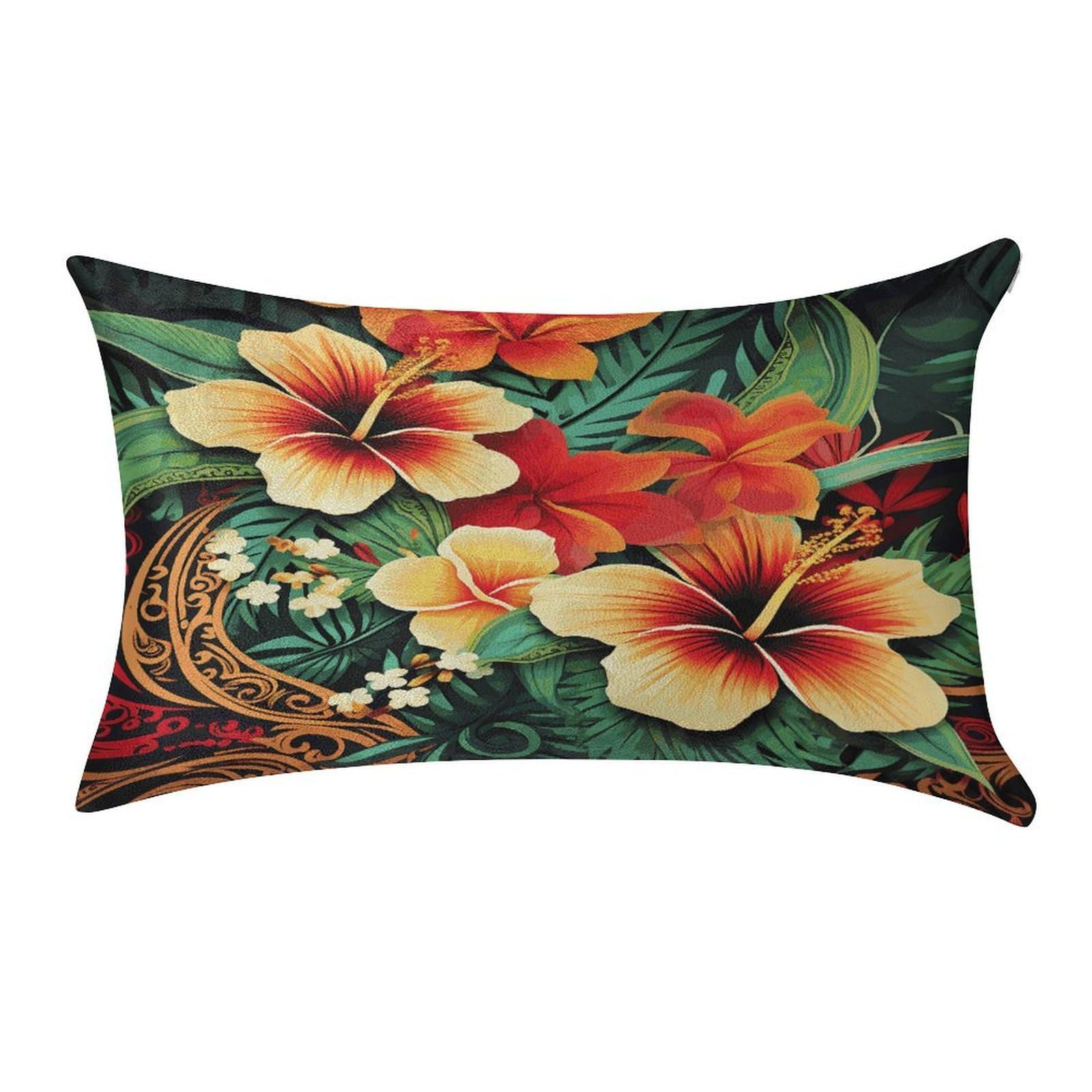 Btcowzrv Style Hawaiian Print Pattern Pillow Cover Pillow Case Pillowcase
