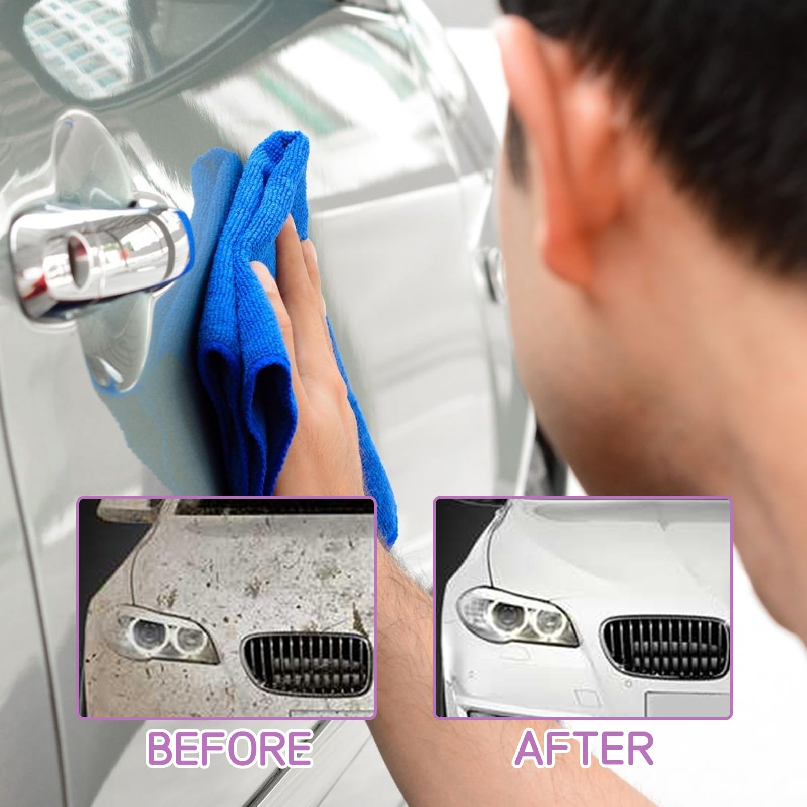 2 sztuki lakieru samochodowego do usuwania zadrapań, 3 w 1 High Protection Spray Coating, Nano Ceramic Coating Naprawa, Nanotechnologia, renowacja karoserii, usuwanie zadrapań (2 sztuki)