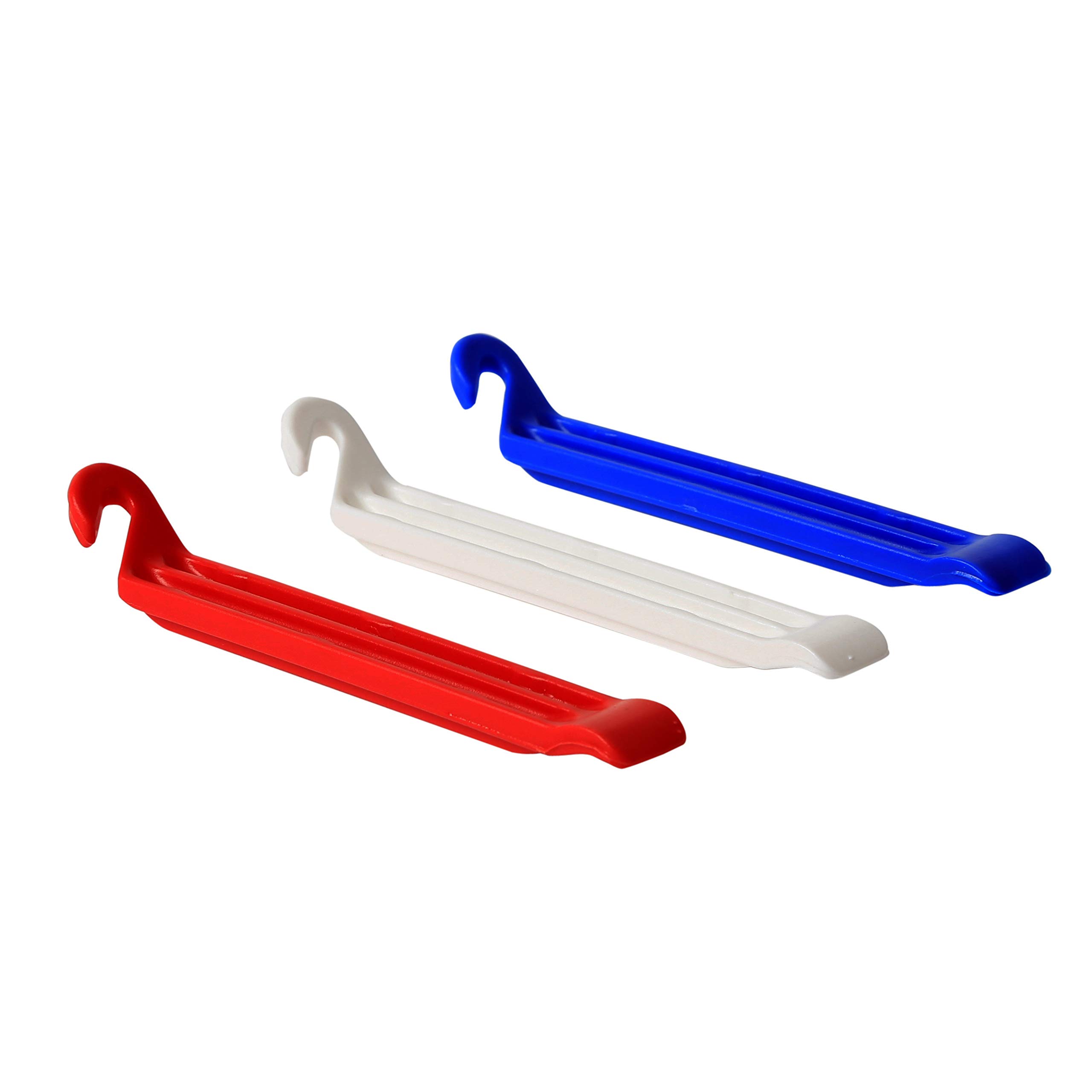 Zefal Dp20 Tyre Levers, Pack of 3, White/Red/Blue
