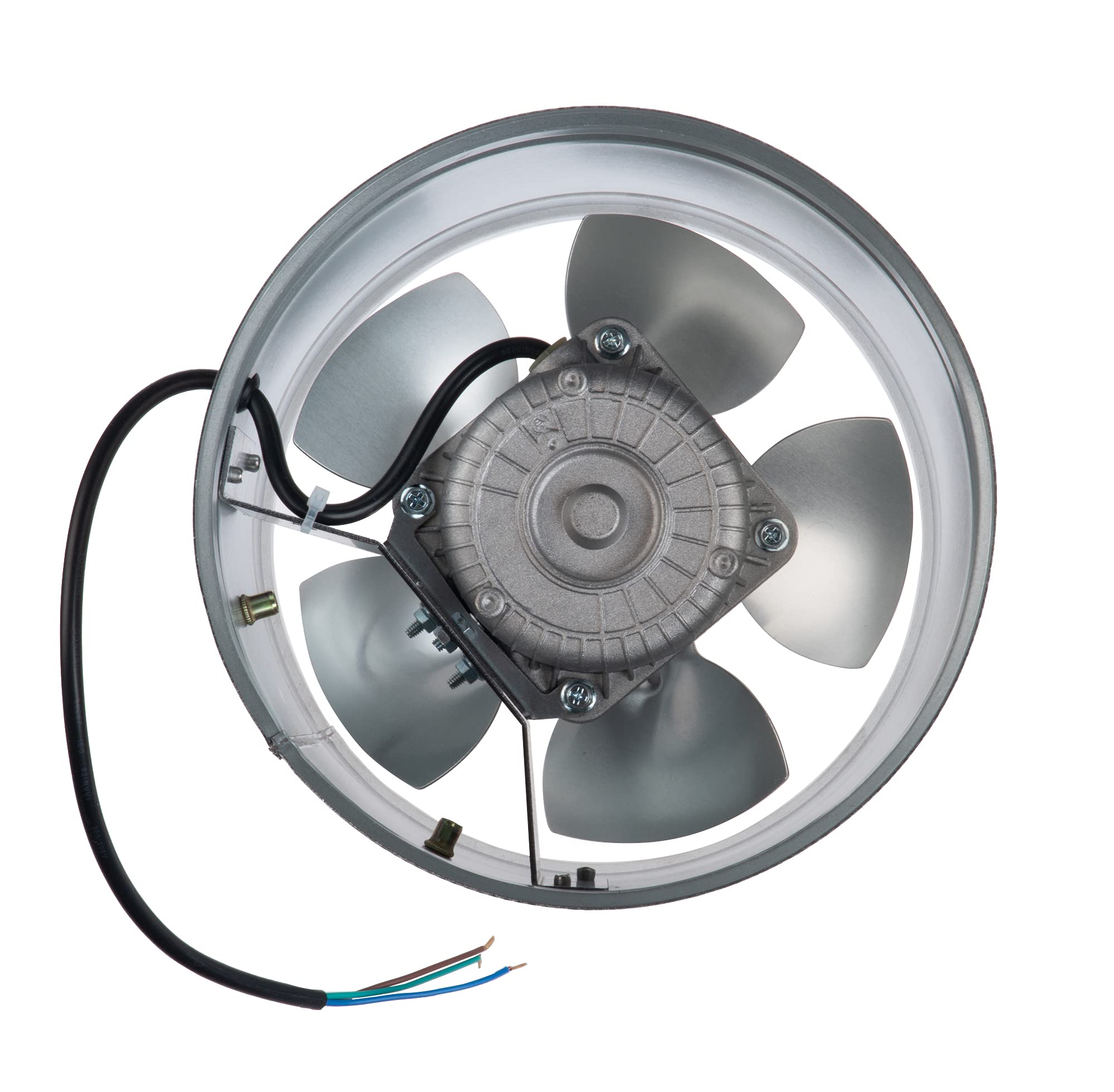 Steinberg14 200mm Ventilatore Industriale in Metallo per Tubo - Ventola Aspirazione Silenziosa - Estrattore/Aspiratore d'Aria