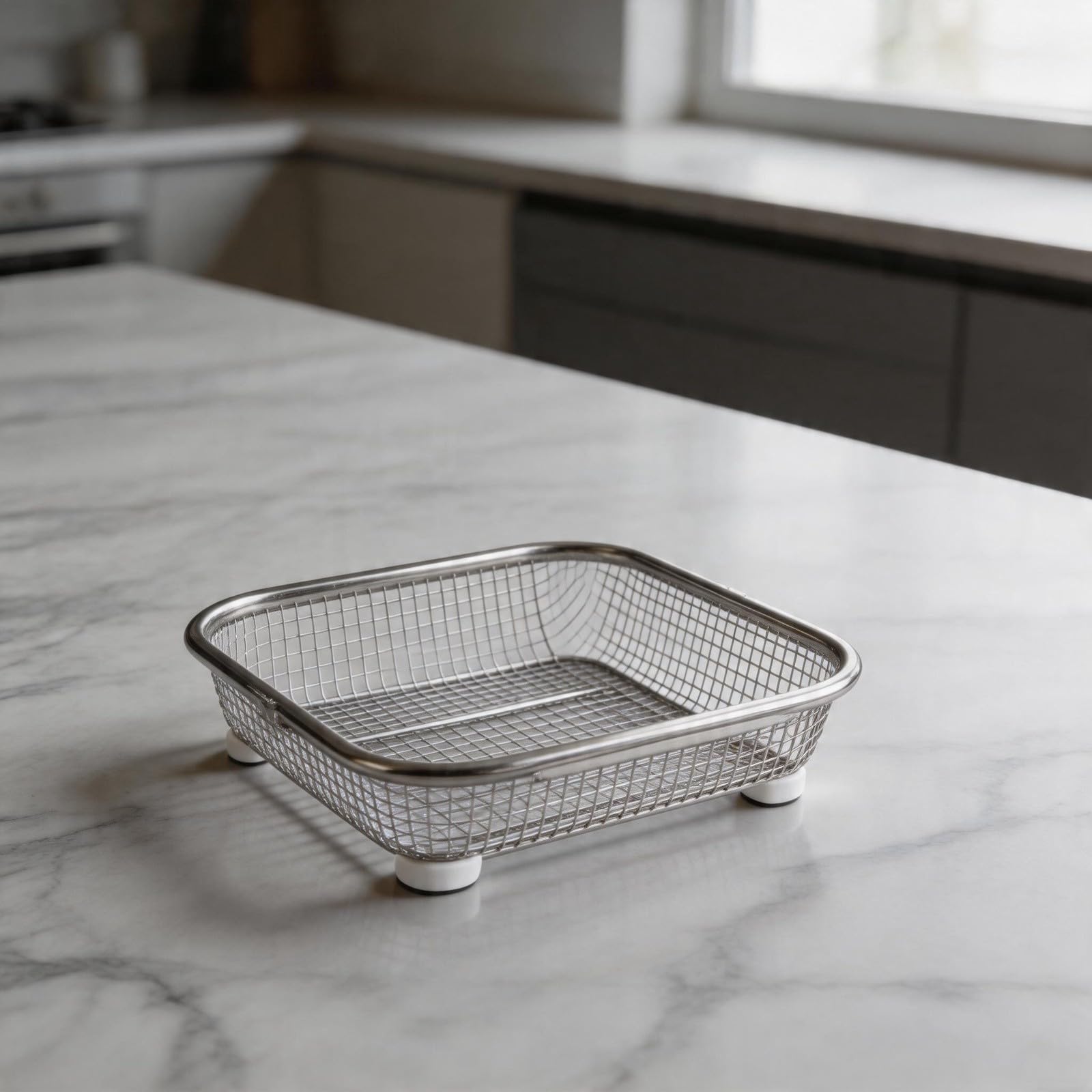 Panier Égouttoir Extensible en Acier Inoxydable pour Évier, Passoire Rétractable pour Fruits et Légumes, Design Anti-dérapant, Cuisine, 32x13x6.5cm(29.5x21cm)