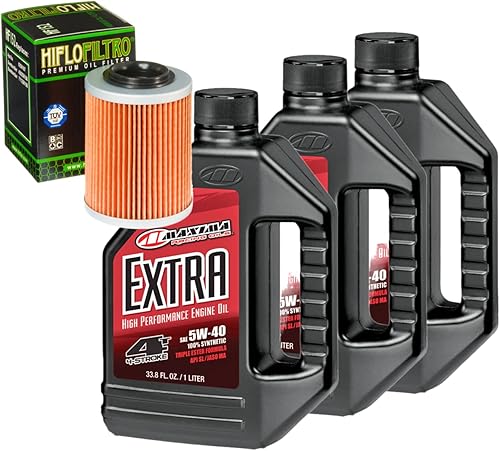 Oil Change Kit For Can-Am 2015 Outlander Max 650 IRS Synthetic 5W-40