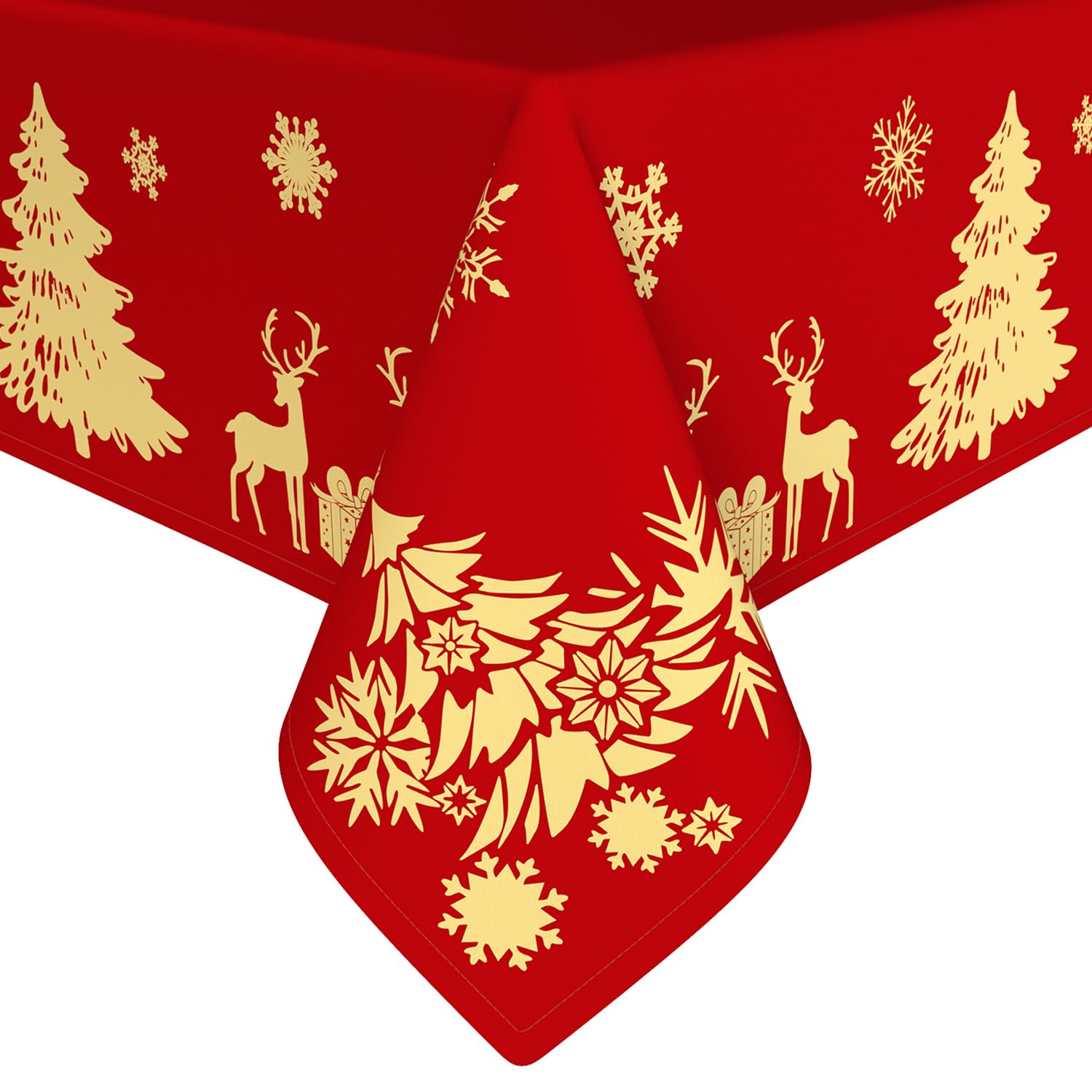 Amazon.com: Faptoena Christmas Square Tablecloth 60 x 60 inch Red