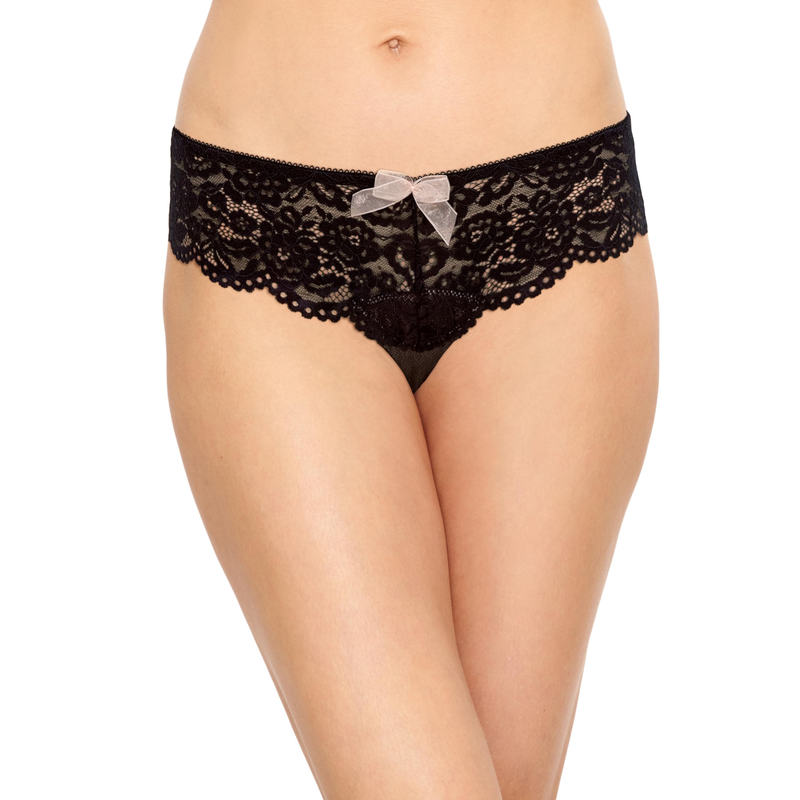 b.tempt'd womens Ciao Bella Allover Lace Moderate Coverage Tanga Panty, 945144