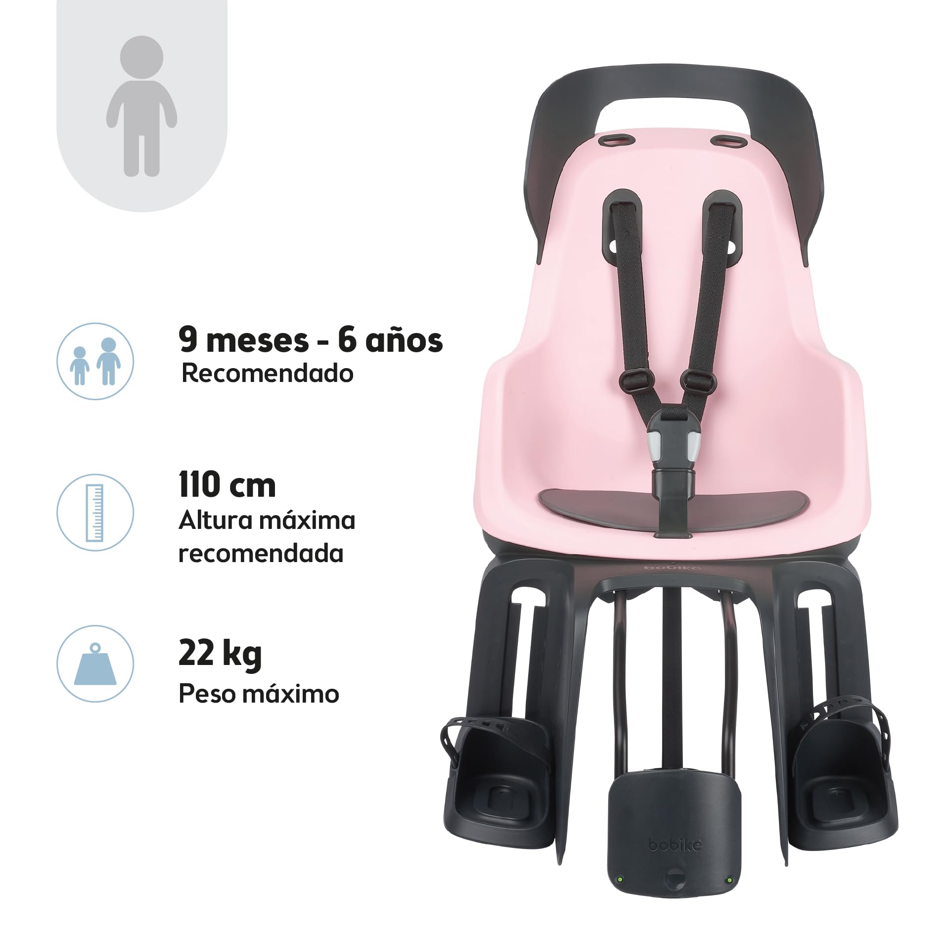 Bobike Baby Seat Go Frames - Silla Trasera Unisex-Baby